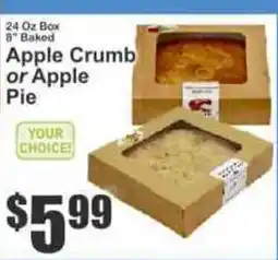Key Food Apple Crumb or Apple Pie offer