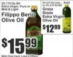 Key Food Filippo Berio Olive Oil offer
