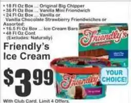 Key Food Friendly's Ice Cream offer