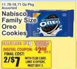 Key Food Nabisco Family Size Oreo Cookies offer
