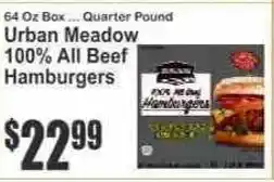Key Food Urban Meadow 100% All Beef Hamburgers offer