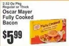 Key Food Oscar Mayer Fully Cooked Bacon offer