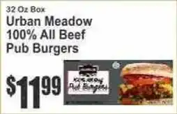 Key Food Urban Meadow Pub Burgers offer