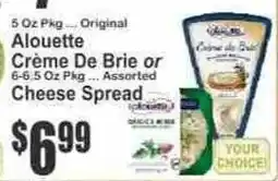 Key Food Alouette Crème De Brie or Assorted Cheese Spread offer