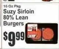 Key Food Suzy Sirloin Burgers offer