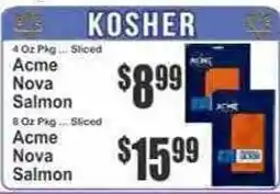 Key Food Acme Nova Salmon offer