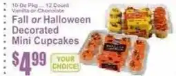 Key Food Fall or Halloween Decorated Mini Cupcakes offer