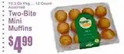 Key Food Luna Two-Bite Mini Muffins offer