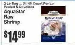 Key Food AquaStar Raw Shrimp offer