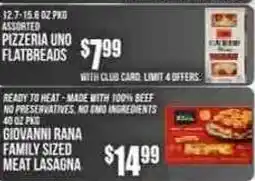 Key Food Pizzeria Uno flatbreads offer