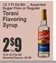 Key Food Torani Flavoring Syrup offer