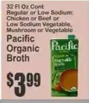 Key Food Pacific Organic Broth offer