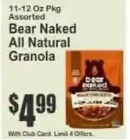 Key Food Bear Naked All Natural Granola offer