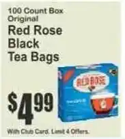 Key Food Original Red Rose Black Tea Bags offer