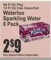 Key Food Waterloo sparkling water offer
