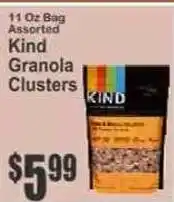 Key Food Kind granola clusters offer