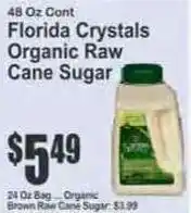 Key Food Florida Crystals organic raw cane sugar offer