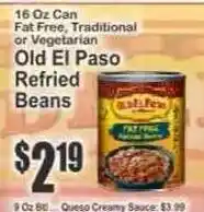 Key Food Old El Paso Refried Beans offer