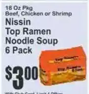 Key Food Nissin Top Ramen Noodle Soup offer