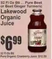 Key Food Lakewood organic juice offer