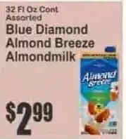 Key Food Blue Diamond Almond Breeze Almondmilk offer
