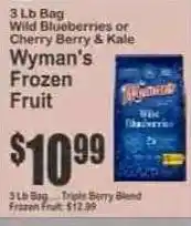 Key Food Wyman's Frozen Fruit offer