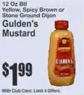 Key Food Gulden's Mustard offer