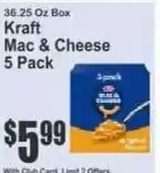 Key Food Kraft mac & cheese offer