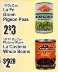 Key Food La Fe Green Pigeon Peas offer