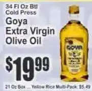 Key Food Goya extra virgin olive oil offer