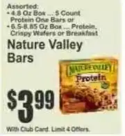Key Food Nature Valley Bars offer