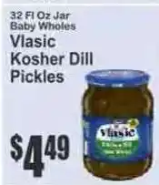 Key Food Vlasic Kosher Dill Pickles offer