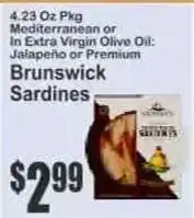Key Food Brunswick Sardines offer