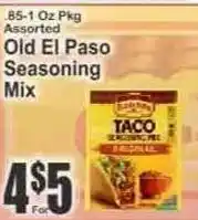 Key Food Old El Paso taco seasoning mix offer