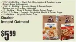 Key Food Quaker instant oatmeal offer