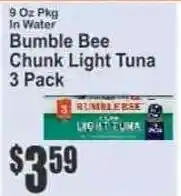 Key Food Bumble Bee chunk light tuna offer