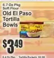 Key Food Old El Paso tortilla bowls offer