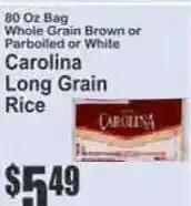 Key Food Carolina long grain rice offer