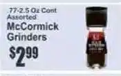 Key Food McCormick Grinders offer