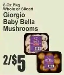 Key Food Giorgio baby bella mushrooms offer