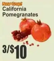 Key Food California Pomegranates offer