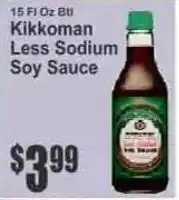 Key Food Kikkoman Less Sodium Soy Sauce offer