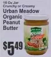 Key Food Urban Meadow Organic Peanut Butter offer