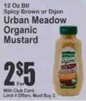 Key Food Urban Meadow Organic Mustard offer