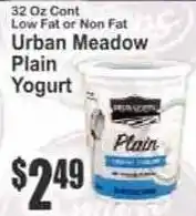Key Food Urban Meadow Plain Yogurt offer