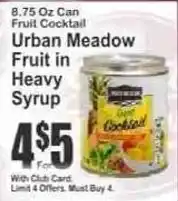 Key Food Urban Meadow Fruit in Heavy Syrup offer