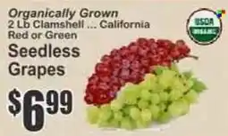 Key Food Organically Grown Seedless Grapes offer