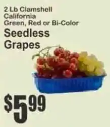 Key Food California Seedless Grapes offer
