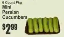 Key Food Mini Persian Cucumbers offer