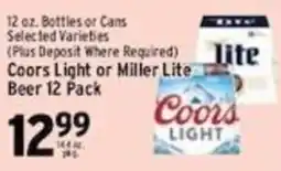 Associated Coors Light or Miller Lite Beer offer